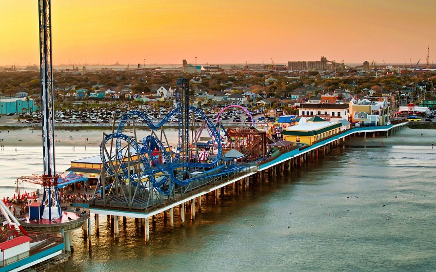 Galveston is the best places to travel in texas during summer 