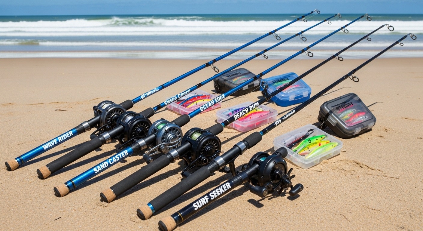 Comparison of 9-foot and 12-foot surf fishing rods showing proper length selection for novice anglers
