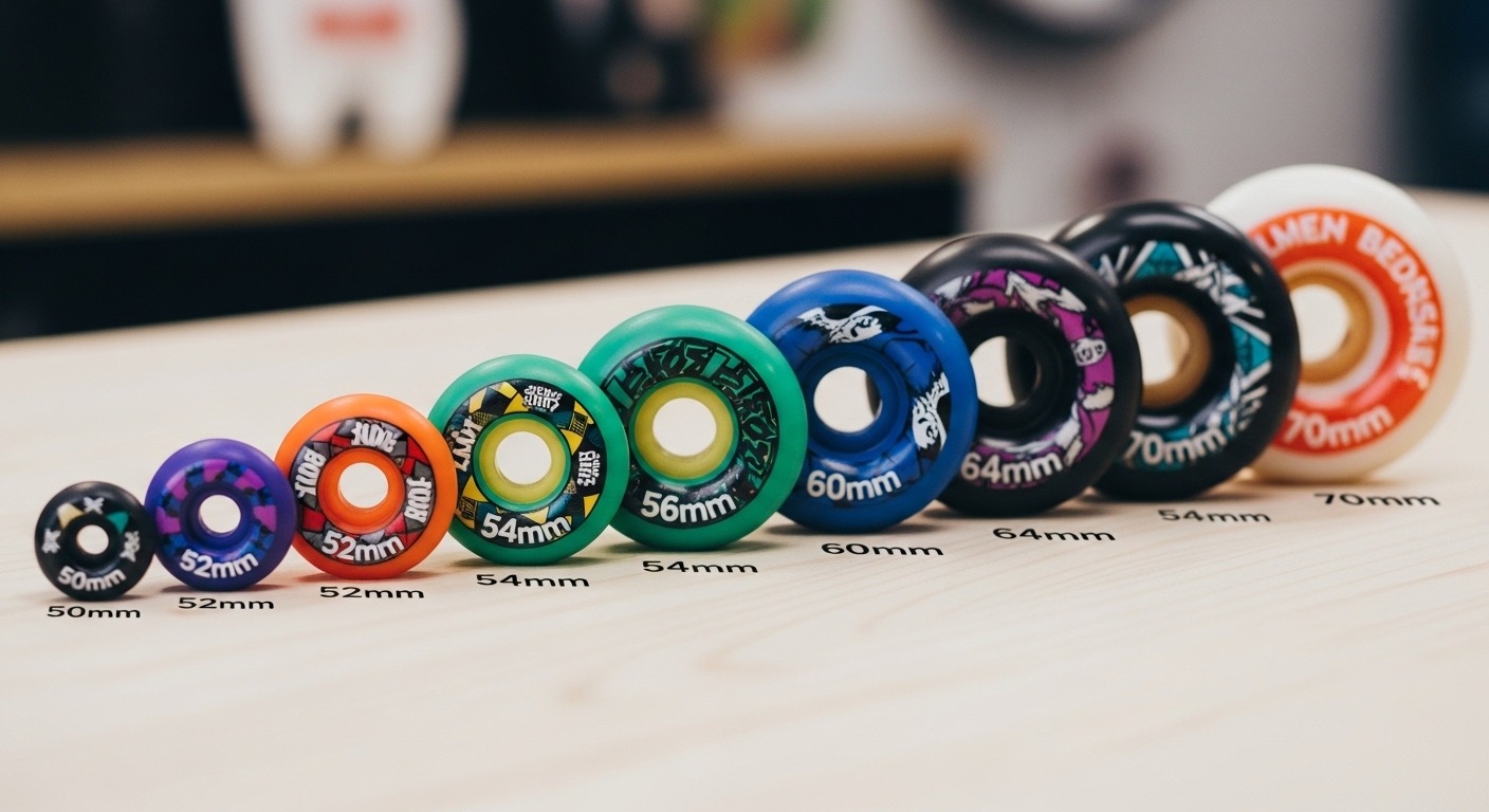 Skateboard with large wheels for rough roads on city pavement